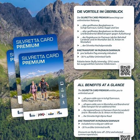 Apart Scharler Mit Silvretta Card See Εξωτερικό φωτογραφία